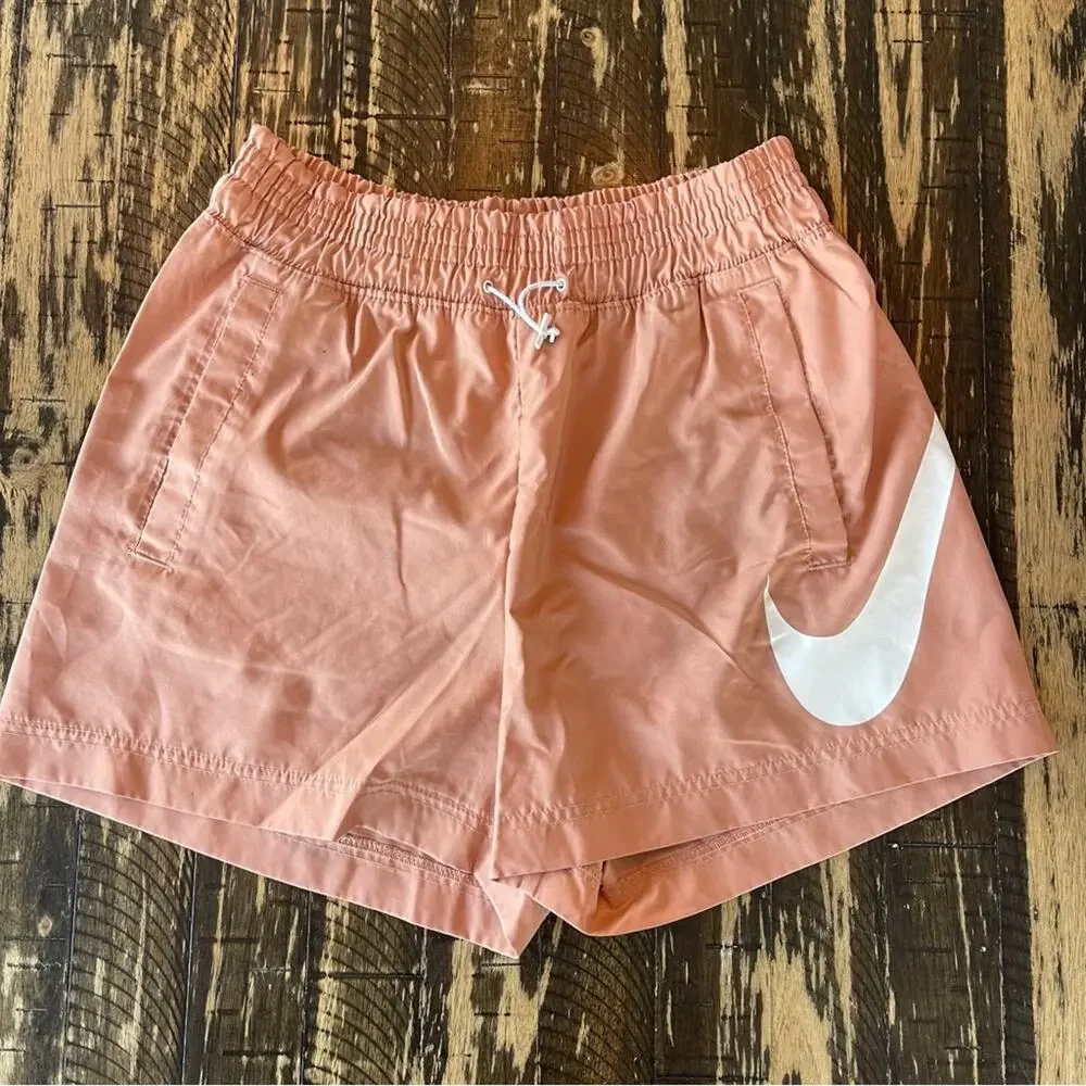 NIKE - Coral Swoosh Athletic Shorts - SMALL